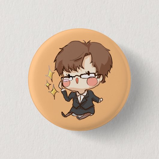 Mystic Messenger : Sparkly Eyes Jaehee Button (Voorkant)