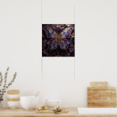 Mystic Metamorphosis - 3D Vlinder Moderne Kunst Poster (Keuken)