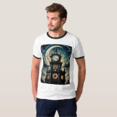 Mystic Midnight Clock Tower T-Shirt (Voorkant volledig)