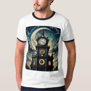 Mystic Midnight Clock Tower T-Shirt