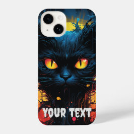 Mystic Midnight Feline iPhone 14 Hoesje