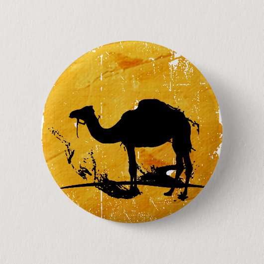Mystic Millie Camel Ronde Button 5,7 Cm (Voorkant)