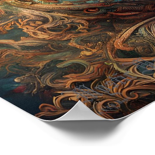 Mystic Moment AI Fantasy Digitale Kunst Print (Hoek)