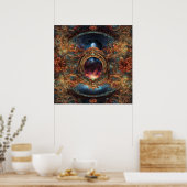 Mystic Moment AI Fantasy Digitale Kunst Print (Keuken)