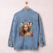 Mystic Monarch: Vlinder Tattoo ontwerp bekrachtige Denim Jacket (Hangar)