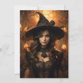 Mystic mooie heks Halloween Kaart (Achterkant)
