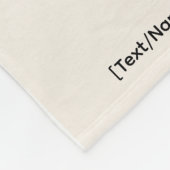 Mystic Moon Boho Rain Blanket | Add Text/Name Fleece Deken (Hoek)