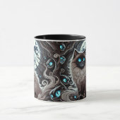 Mystic Moon Cat - Enchanted Black Cat mug Mok (Midden)