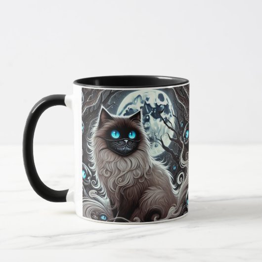 Mystic Moon Cat - Enchanted Black Cat mug Mok (Links)