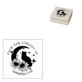 Mystic Moon Cat uit de bibliotheek van Rubberstempel (Gestempeld)