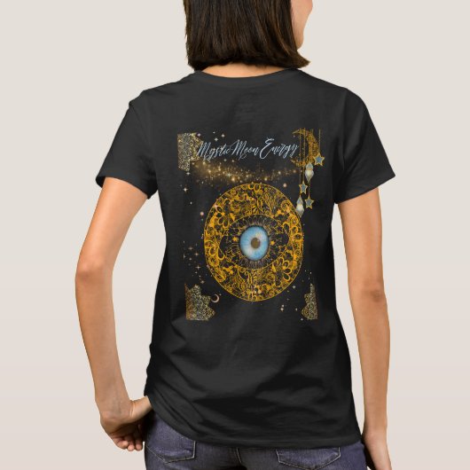 Mystic Moon Energy＝神秘的な月のエネルギー T-shirt (Achterkant)