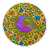 Mystic Moon Harvest Keramische Knop (Voorkant)