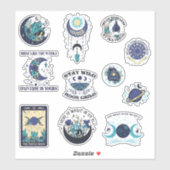 Mystic Moon Heksen Sticker Pack (Vel)