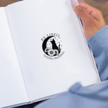 Mystic Moon Kat met Zonnebloemen, Ex Libris Boek