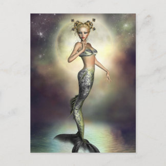 Mystic Moon Mermaid Briefkaart