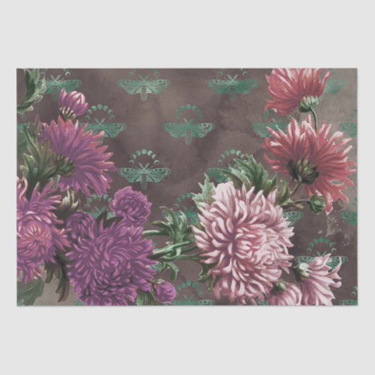 Mystic Moon Phases Moth Tissuepapier (Voorkant)