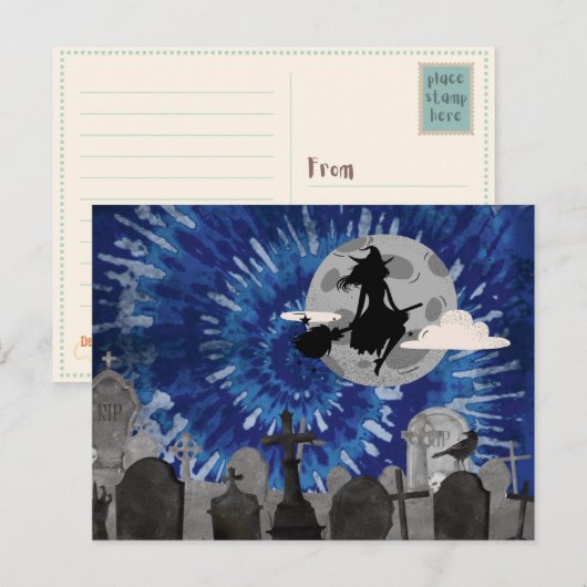 Mystic Moon Ride Briefkaart (Voorkant / Achterkant)