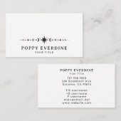 Mystic Moon Stars Astrologie Yoga Visitekaartje (Voorkant / Achterkant)