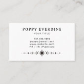 Mystic Moon Stars Visitekaartje (Voorkant)