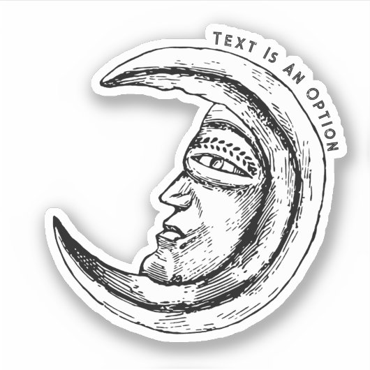 Mystic Moon Sticker (Voorkant)