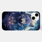 Mystic Moon Wolf Guardian Case-Mate iPhone Case (Achterkant (horizontaal))