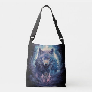 Mystic Moon Wolf Guardian Crossbody Tas