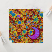 Mystic Moon Xmas Kaart (Voorkant / Achterkant in situ)