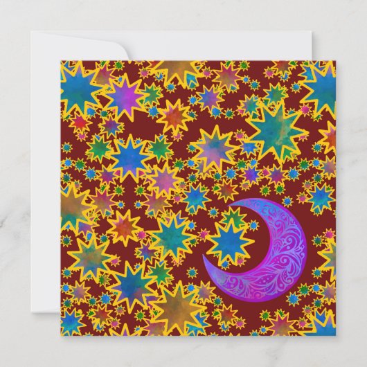 Mystic Moon Xmas Kaart (Voorkant)