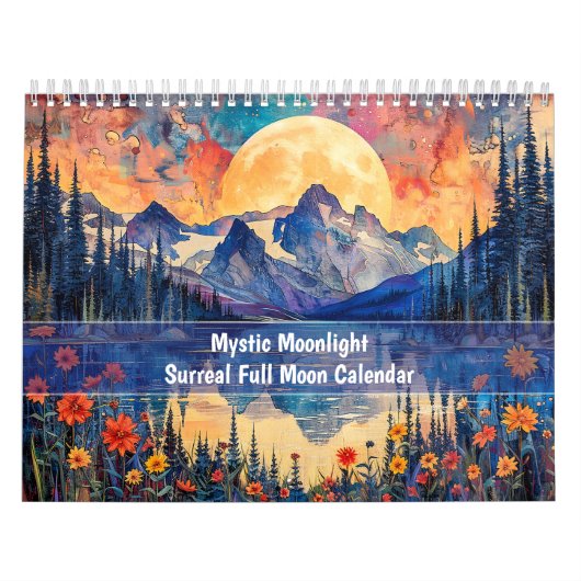 Mystic Moonlight 2026 – Surreal Full Moon Calendar Kalender (Hoes)