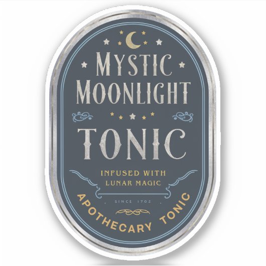 Mystic Moonlight Tonic Label Sticker (Voorkant)