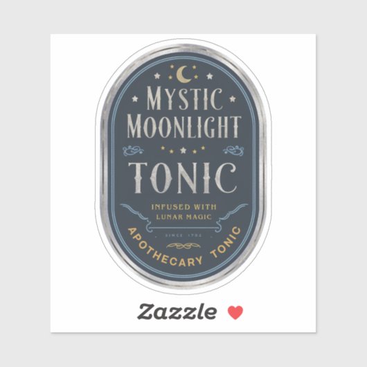 Mystic Moonlight Tonic Label Sticker (Vel)