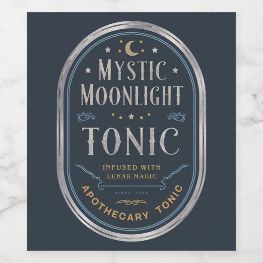 Mystic Moonlight Tonic Wijn Etiket (Enkel label)