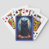 Mystic Moonlit Feline Pokerkaarten (Achterkant)