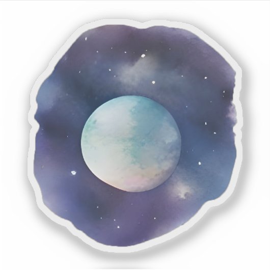 Mystic Moonlit Horizon Sticker (Voorkant)