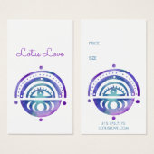 Mystic Moons CUSTOM Hang Label Prijs Grootte Label Visitekaartje (Voorkant /achterkant)