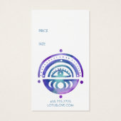 Mystic Moons CUSTOM Hang Label Prijs Grootte Label Visitekaartje (Achterkant)