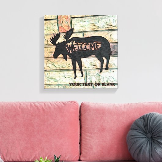Mystic Moose Canvas Afdruk (Insitu (Woonkamer))