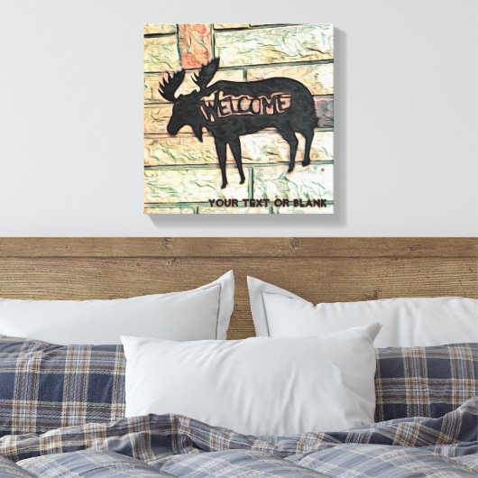Mystic Moose Canvas Afdruk (Insitu (Slaapkamer))