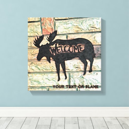 Mystic Moose Canvas Afdruk (Insitu (Houten vloer))