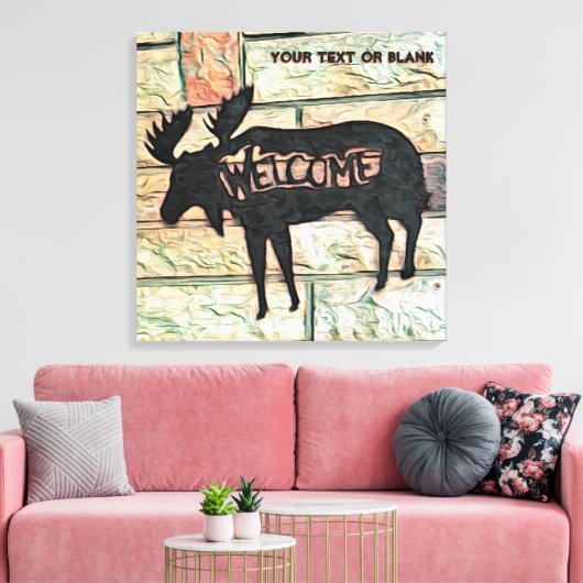 Mystic Moose Canvas Afdruk (Insitu (Woonkamer))