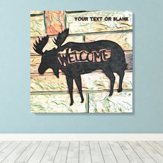 Mystic Moose Canvas Afdruk (Insitu (Houten vloer))