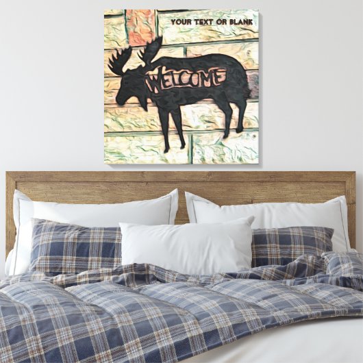 Mystic Moose Canvas Afdruk (Insitu (Slaapkamer))