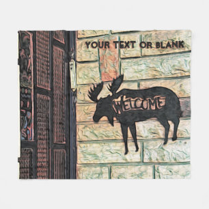 Mystic Moose Fleece Deken