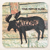 Mystic Moose Kartonnen Onderzetters (Voorkant)