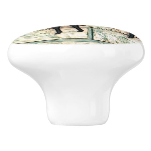 Mystic Moose Keramische Knop (Zijkant)