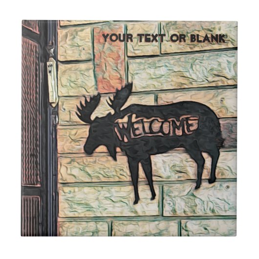 Mystic Moose Tegeltje (Voorkant)