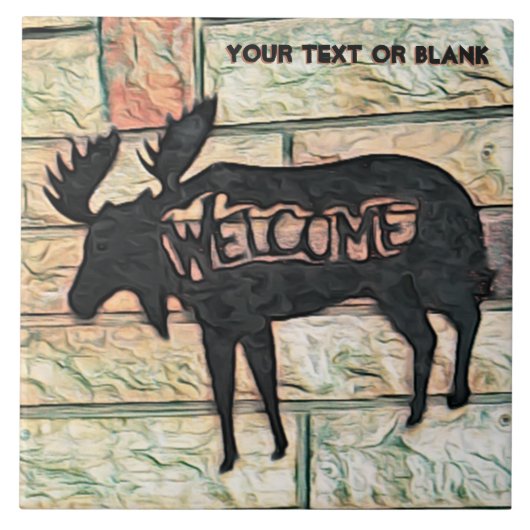 Mystic Moose Tegeltje (Voorkant)