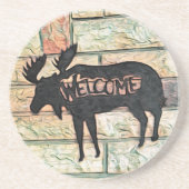 Mystic Moose Zandsteen Onderzetter (Voorkant)