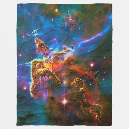 Mystic Mountain, Carina Nebula afbeelding Fleece Deken (Voorkant)