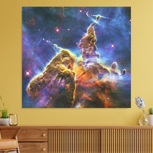 Mystic Mountain Carina Nebula HH 901 HH 902 Canvas Afdruk (Insitu (Woonkamer))